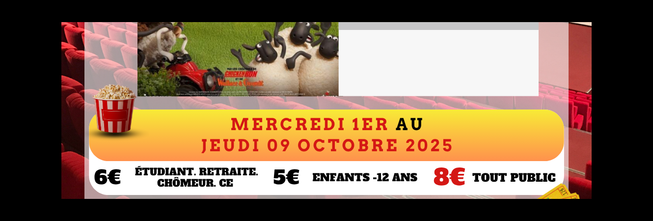 Le programme des films au Ciné-Théâtre de Lamentin