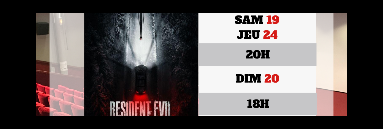 Le programme des films au Ciné-Théâtre de Lamentin