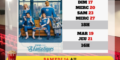 Le programme des films au Ciné-Théâtre de Lamentin