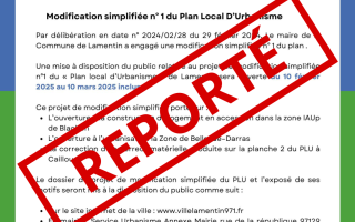 Enquête publique reporté