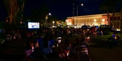 La projection en pleine air