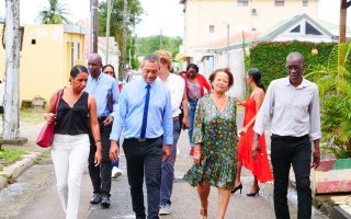 Visite sur le territoire de Lamentin