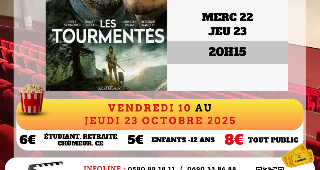 Le programme des films au Ciné-Théâtre de Lamentin