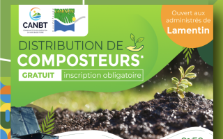 DISTRIBUTION GRATUITE DE COMPOSTEURS à LAMENTIN !