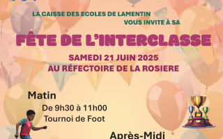 FÊTE DE L'INTERCLASSE !