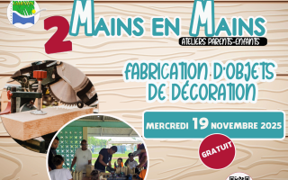 Atelier « 2 mains en mains » – Fabrication d'objets de décoration