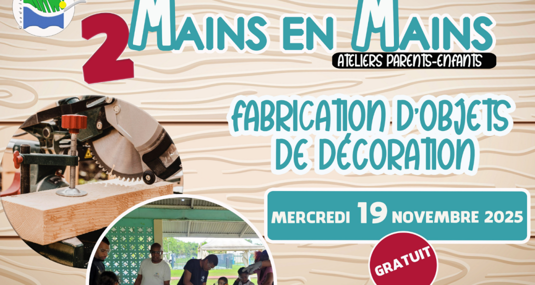 Atelier « 2 mains en mains » – Fabrication d'objets de décoration