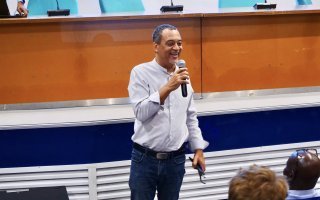 À la Médiathèque Ernest J.PÉPIN, la réunion publique à destination des riverains et des commerçants portant sur les travaux