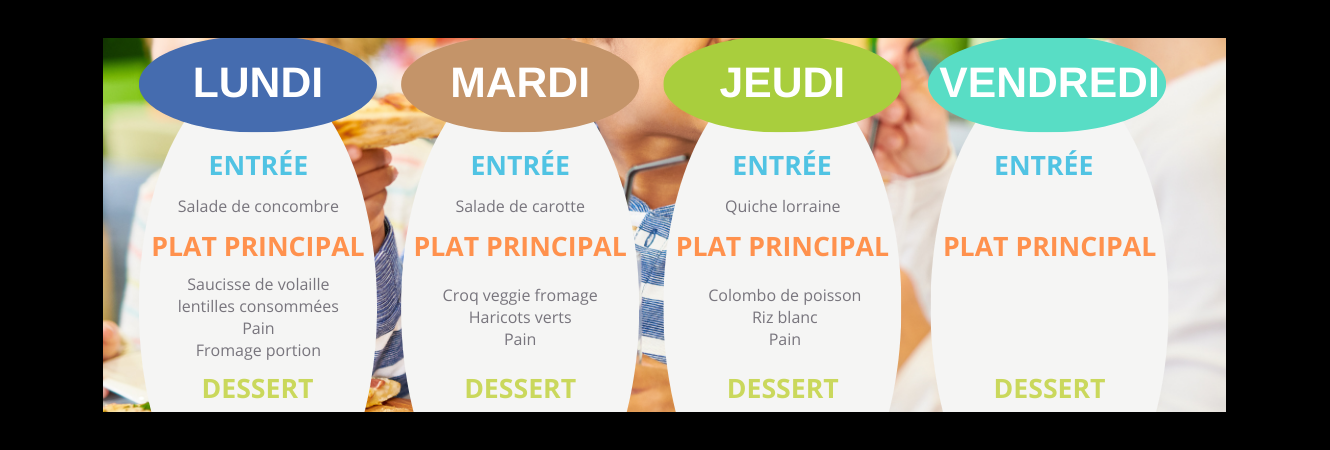 Menu de la Semaine du 26 Février 2024