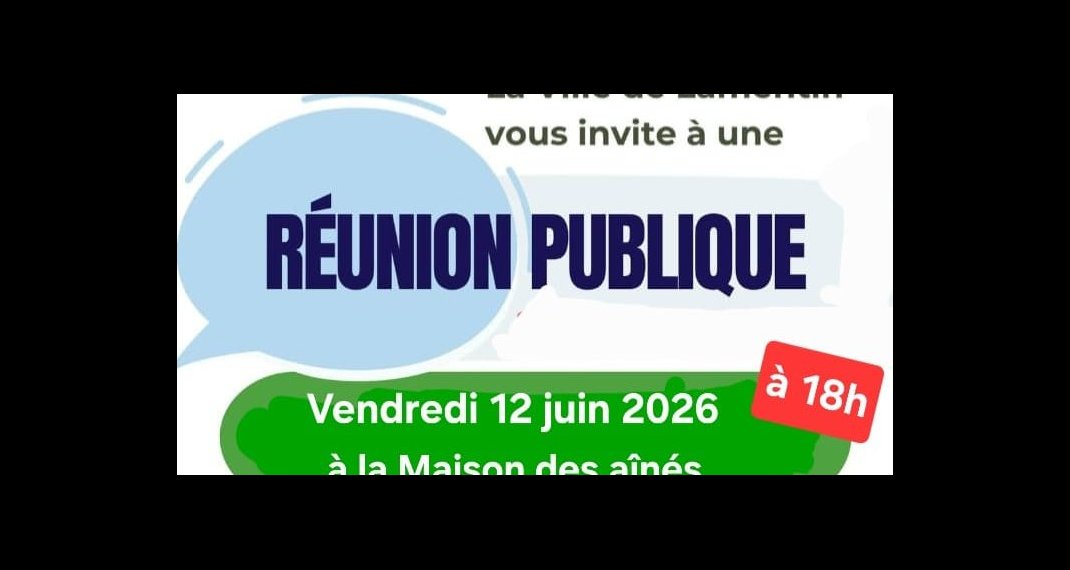Information importante - Réunion publique
