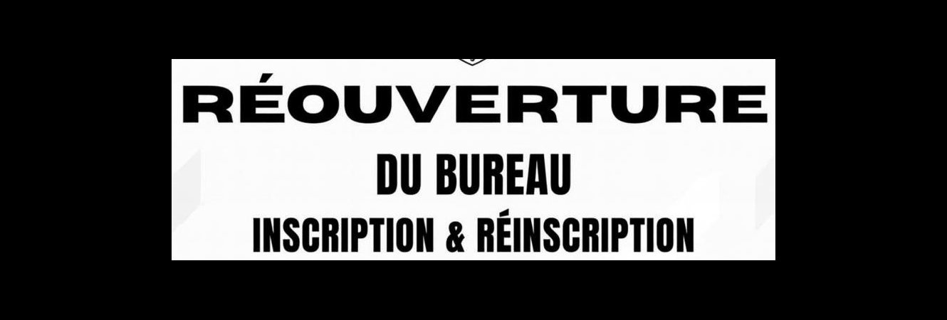 RÉOUVERTURE DU BUREAU - STADE LAMENTINOIS