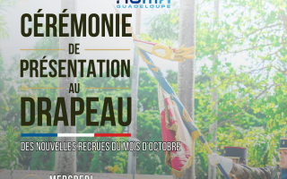 CÉRÉMONIE DE PRÉSENTATION AU DRAPEAU