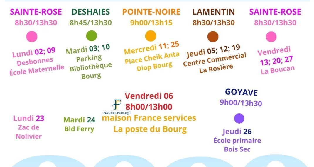 Le Bus France Services – Nord Basse-Terre vient à votre rencontre en février 2026 !