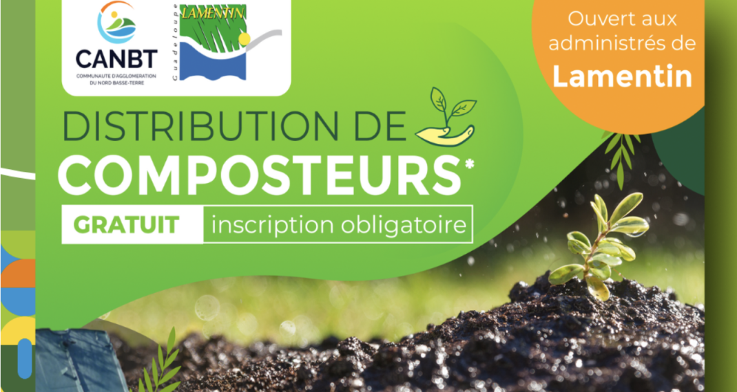 DISTRIBUTION GRATUITE DE COMPOSTEURS à LAMENTIN !