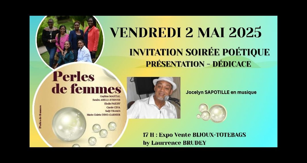 Soirée poétique exceptionnelle autour du recueil “Perles de femmes”